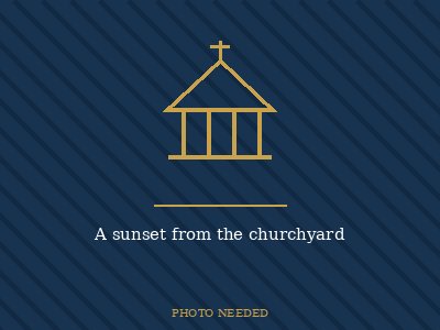 A sunset from the churchyard